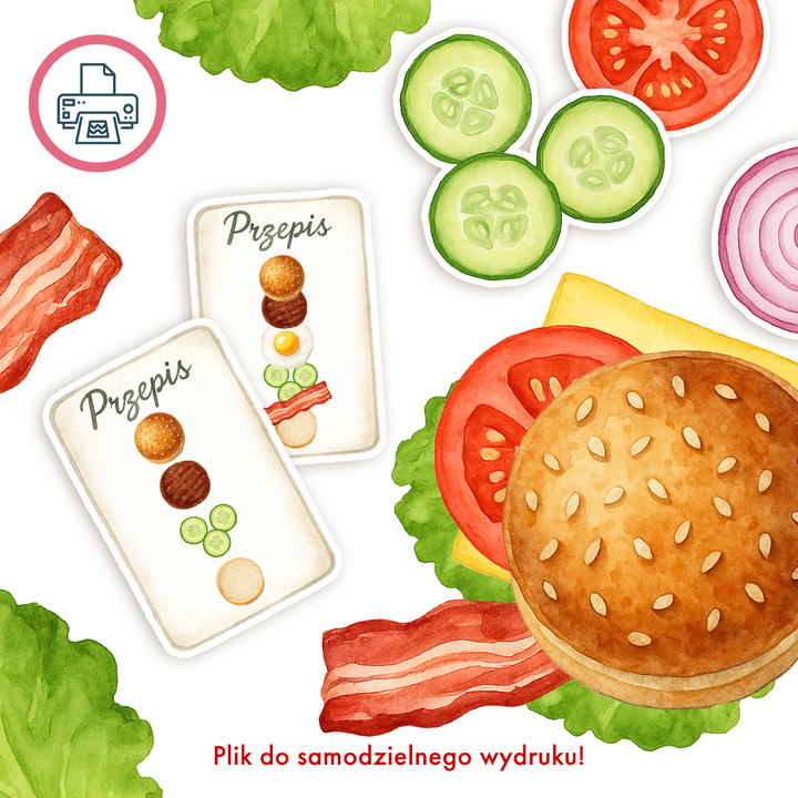 Drukowanki - Burgerkowa układanka