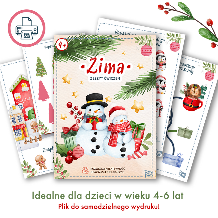 Drukowanki - Zima (4-6 lat)